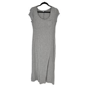 Old Navy Gray Heathered Scoop-Neck Short Sleeve T-Shirt Dress Size M